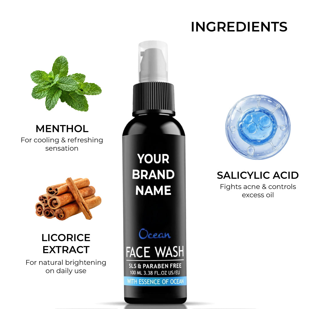 OCEAN FACE WASH (HIGH COOLING)