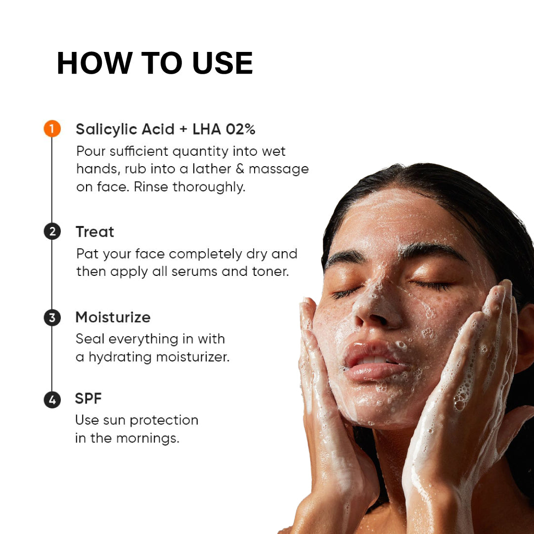 Anti-Acne Salicylic Acid 2% Face Wash For Oily & Acne Prone Skin
