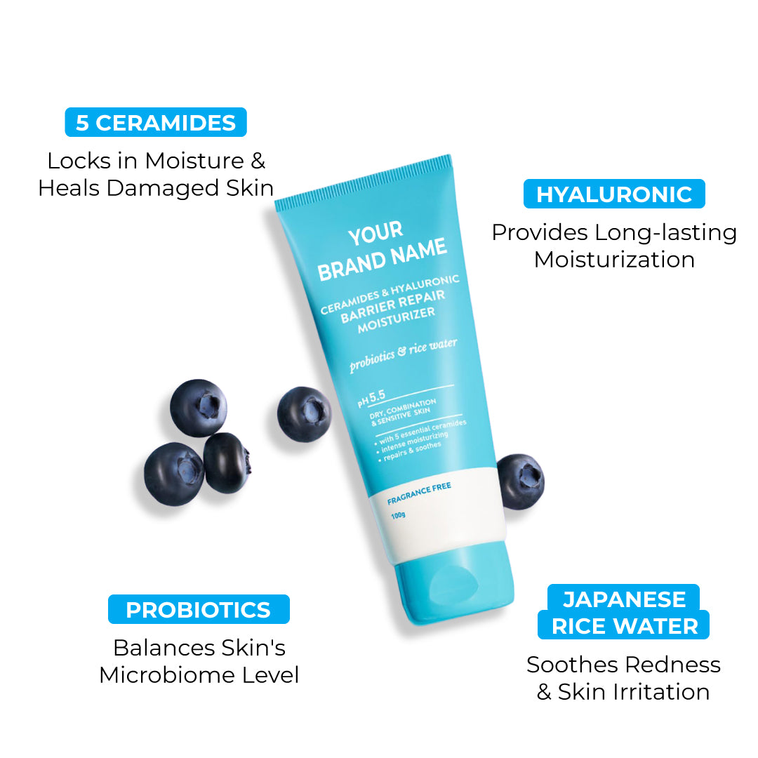 BARRIER REPAIR MOSITURIZER (HYALURONIC + CERAMIDES) FACE MOISTURIZER