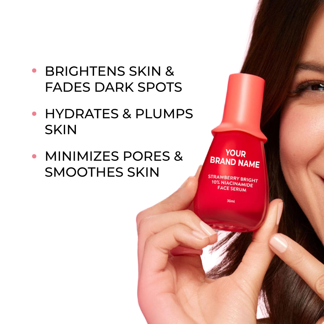 STRAWBERRY BRIGHT 10% NIACIINAMIDE FACE SERUM