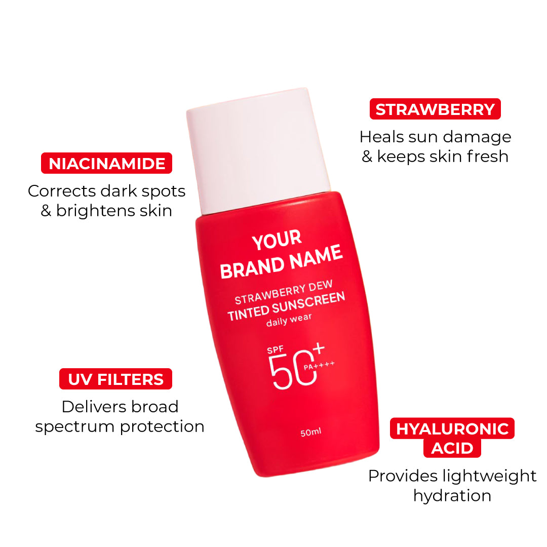 STRAWBERRY DEW TINTED LIP SUNSCREEN, IN VIVO TESTED SPF 50+ PA++++ (PORCELAIN)