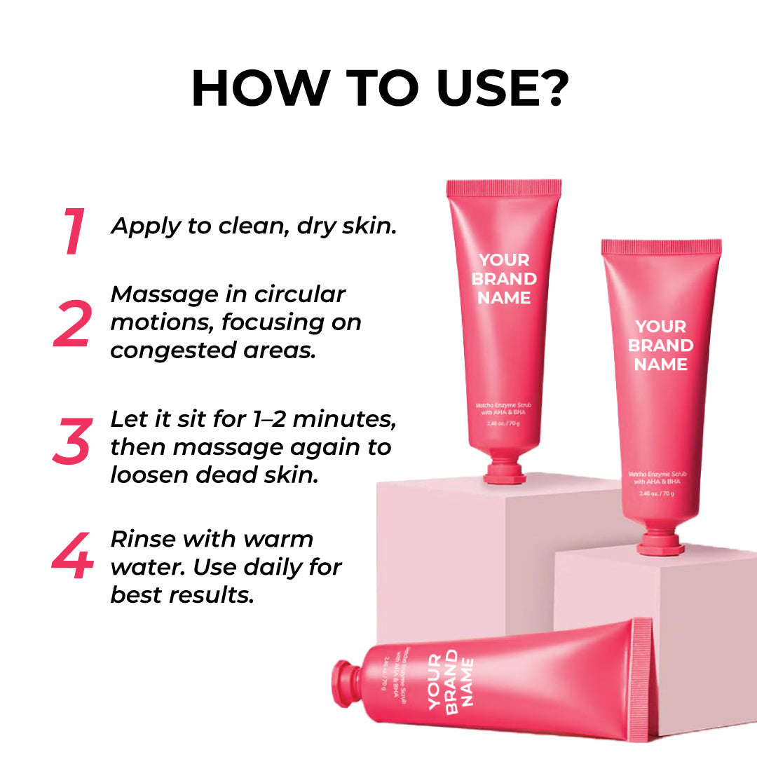 MATCHA ENZYME FACE SCRUB WITH AHA & BHA