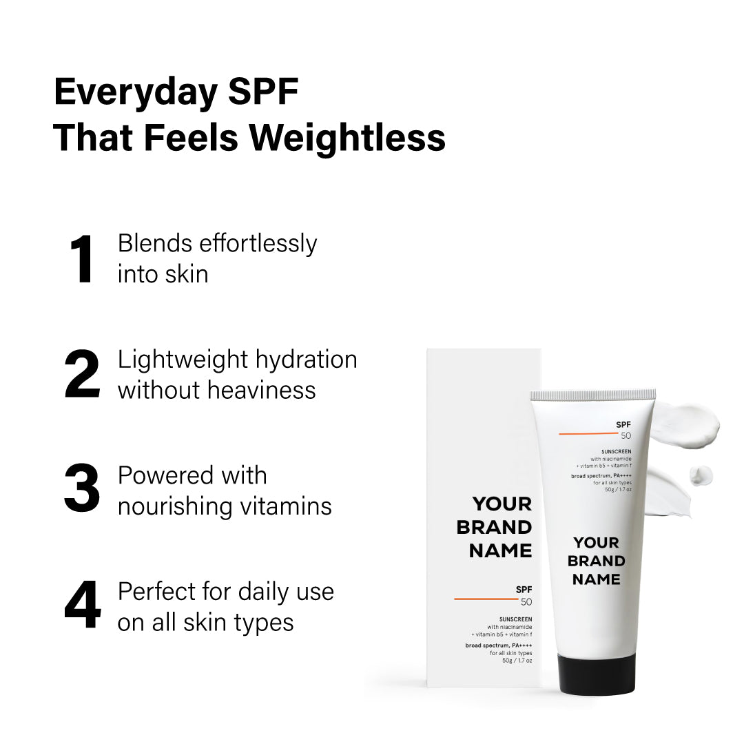 Sunscreen with Niacinamid + Vitamin B5 & Vitamin F
